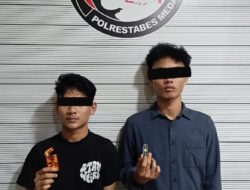 Dua Pengedar Pod Getar dan Ekstasi Diringkus Satresnarkoba Polrestabes Medan